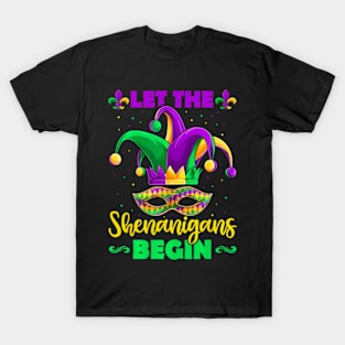 Let The Shenanigans Begin Mardi Gras Kids Men Women T-Shirt